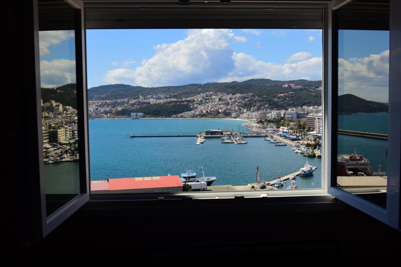 Golden Sea View - Old Town Leilighet Kavála Eksteriør bilde